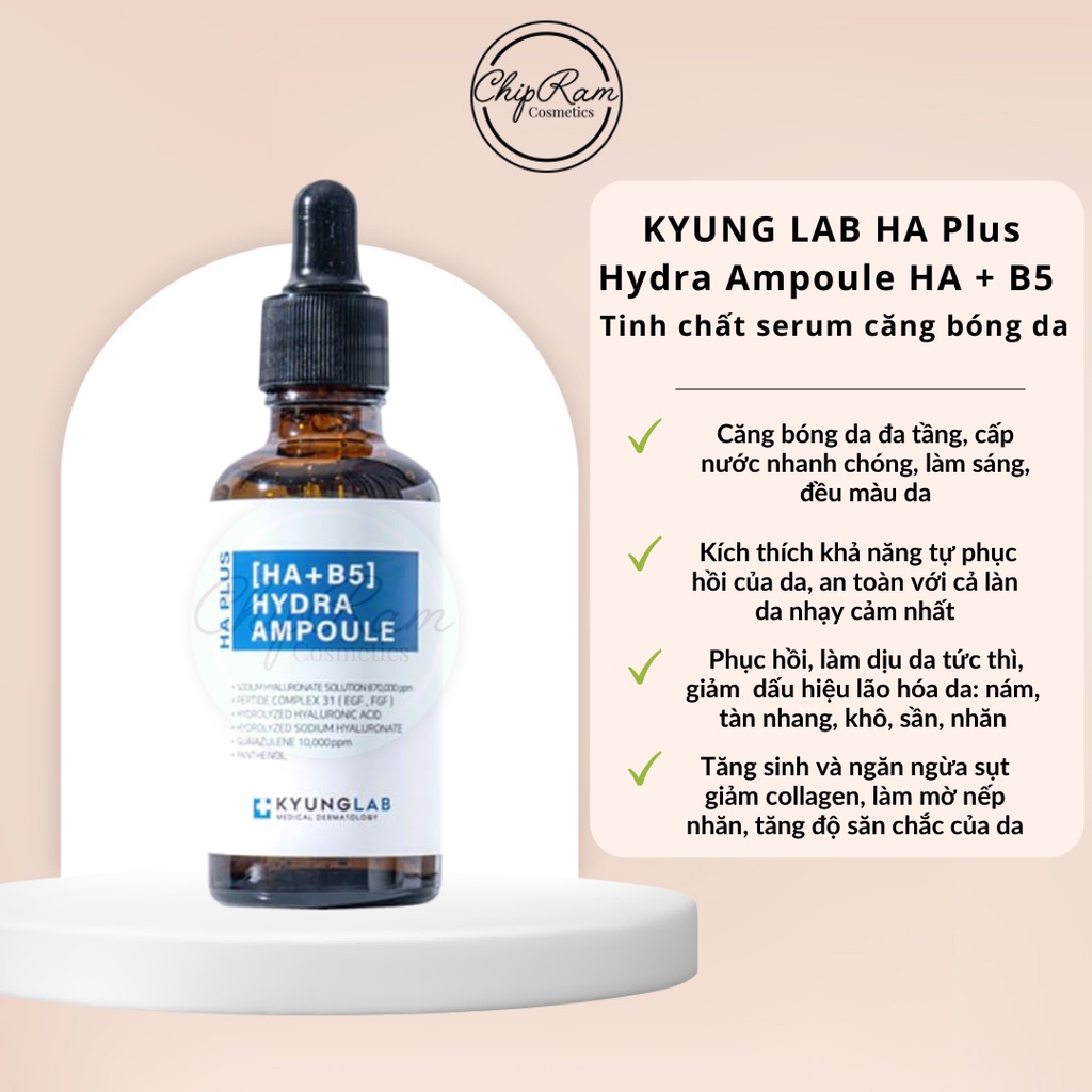 Serum HA + B5 Hydra KYUNGLAB căng bóng da 50ml Hàn Quốc (hàng công ty)