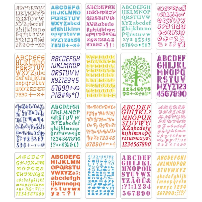 Set 20 Khuôn Cắt Hình Chữ Cái Và Số Dùng Để Trang Trí Thiệp / Scrapbook Thẻ