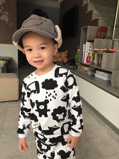 Mũ dạ phi công cho bé trai