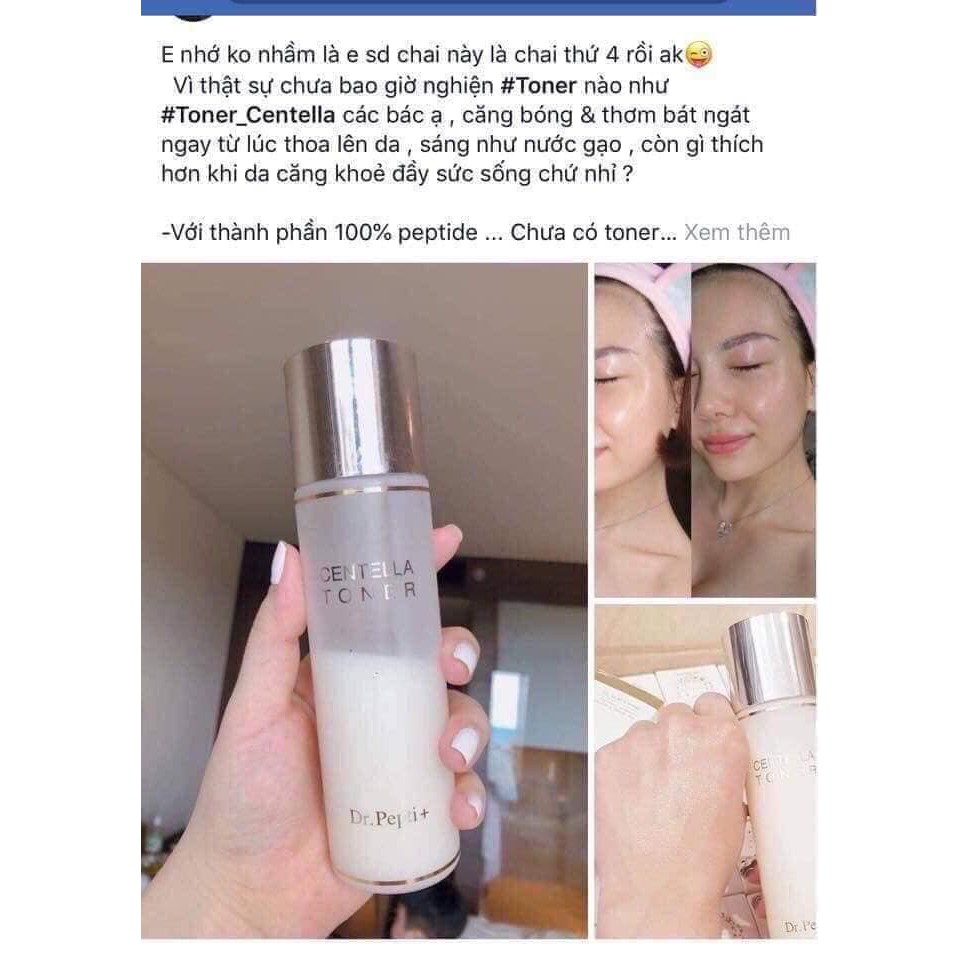 Nước hoa hồng Dr Pepti Centella Toner