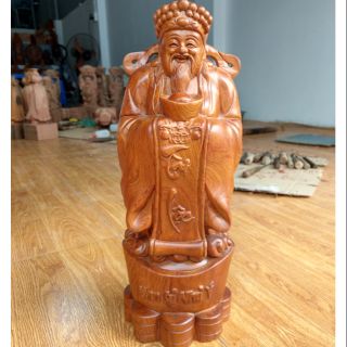 Thần tài gỗ Hương cao 40cm