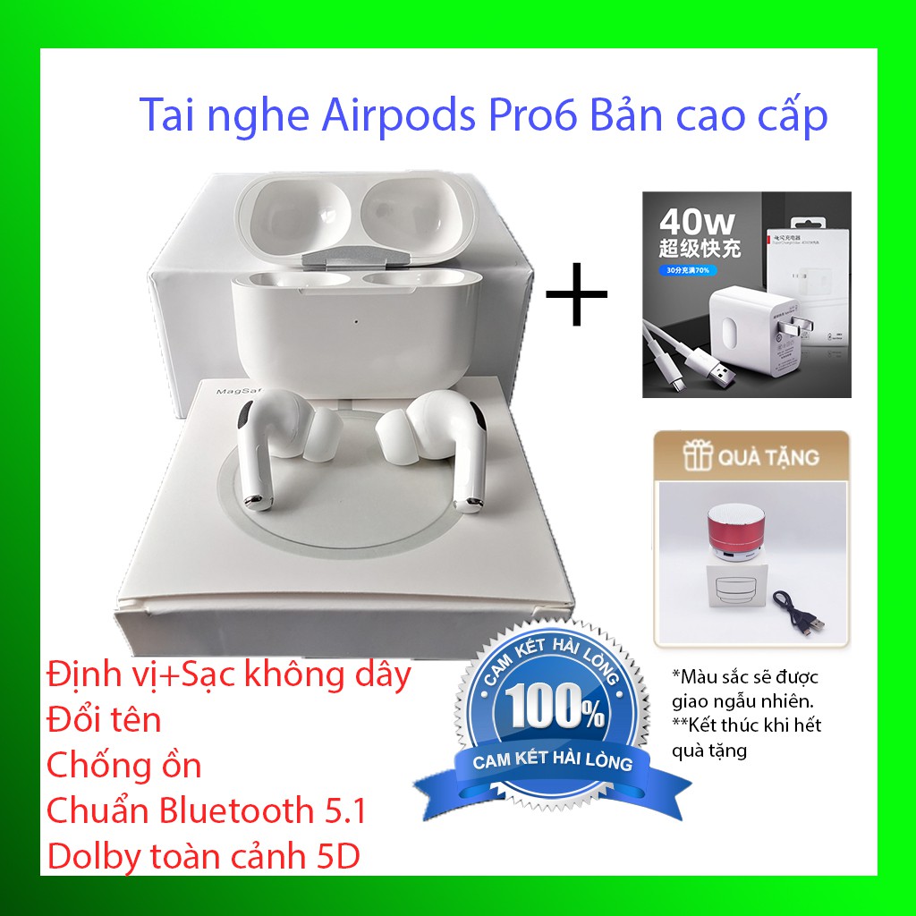 Combo tai nghe kèm sạc không dây