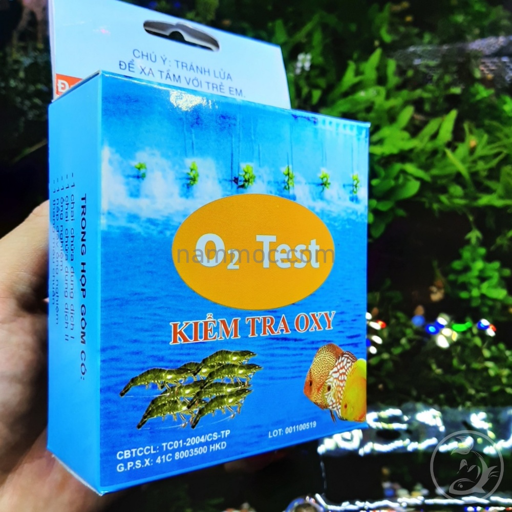 O2 Test Kit - Kiểm Tra Hàm Lượng Oxy Có Trong Nước Bể Cá Cảnh, Thuỷ Sinh (hàng Việt Nam)