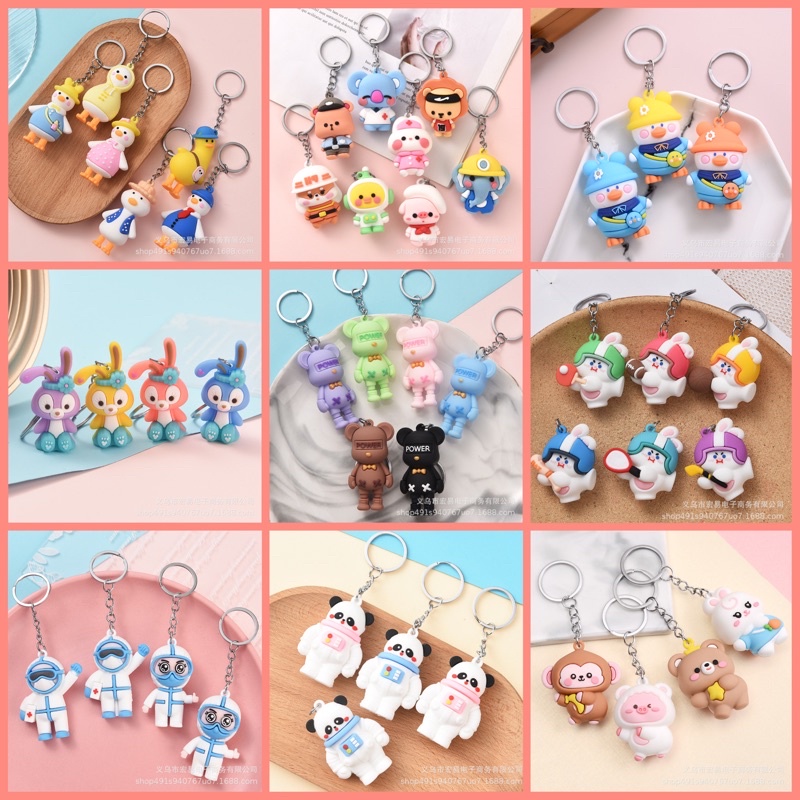 Móc Khóa Thời Trang Hoạt Hình, Trái Cây Dễ Thương Cute Đeo Balo Xe Máy Tiện Lợi