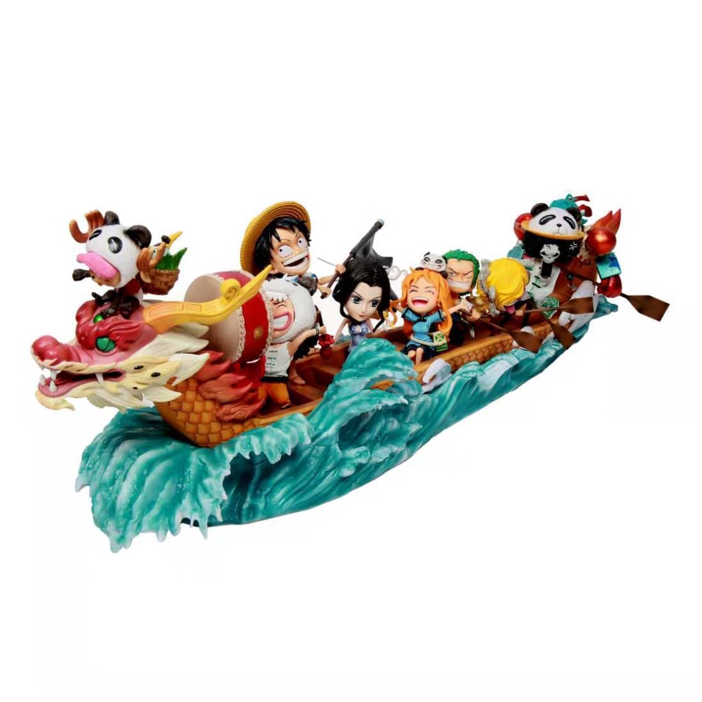 Đồ chơi mô hình one piece nhóm các thành viên đảo hải tặc trên thuyền chibi phiên bản lớn 30cm cực ngầu tỷ lệ 1:1