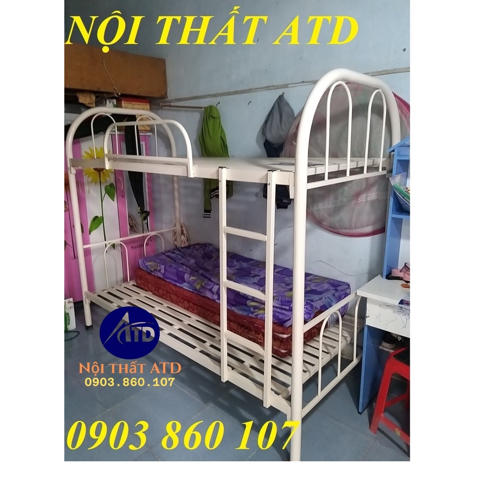 GIƯỜNG SẮT 2 TẦNG CAO CẤP ĐỦ KÍCH THƯỚC CHO NGƯỜI LỚN GIÁ  RẺ SINH VIÊN TẠI XƯỞNG TPHCM-BÌNH DƯƠNG