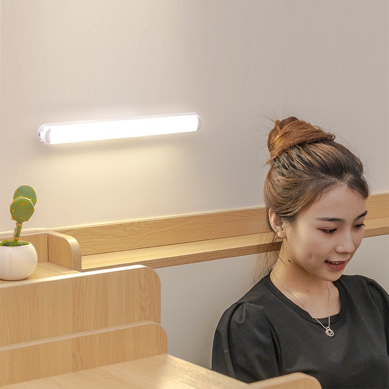Đèn tuýp LED tích điện LULINSO cảm ứng 1 chạm 3 màu ánh sáng vô cấp chống cận thị bàn học tủ sách trang điểm DL0134
