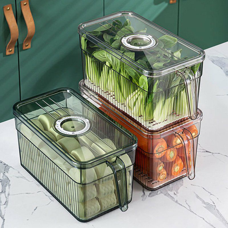 Hộp đựng thực phẩm, rau củ, trái cây tủ lạnh có tay cầm