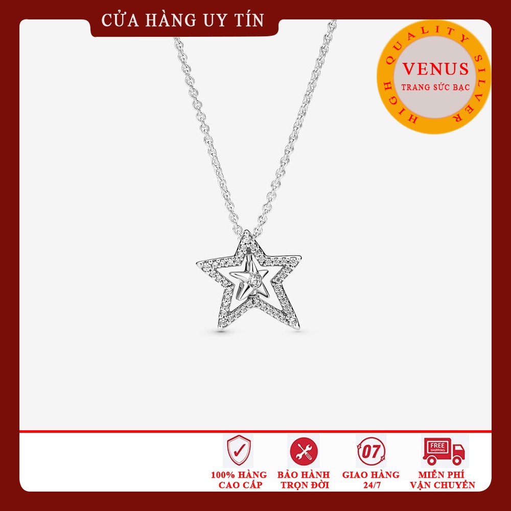 Dây chuyền mặt ngôi sao- Bạc 925 cao cấp- Trang sức bạc Venus