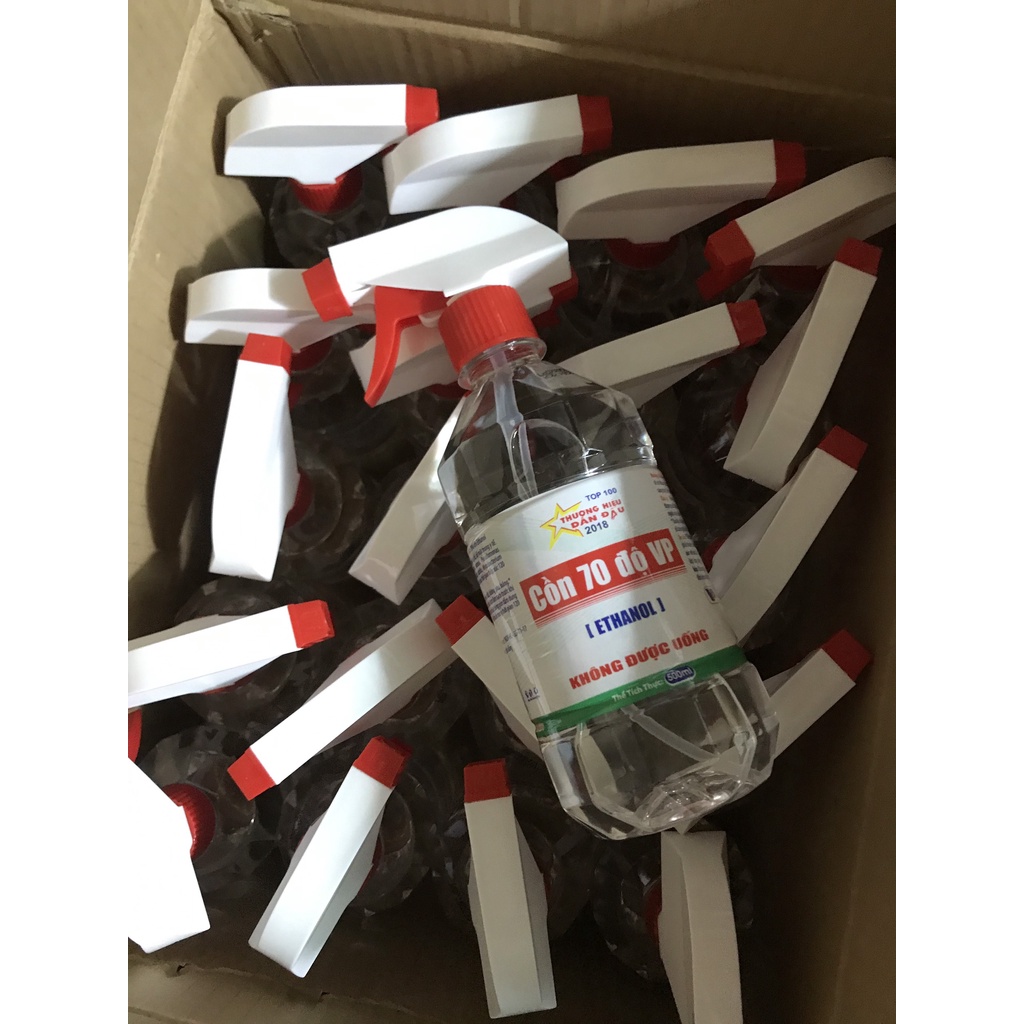 Dung dịch sát khuẩn Cồn xịt 70 độ có vòi xịt (500ml, 1000ml) | BigBuy360 - bigbuy360.vn