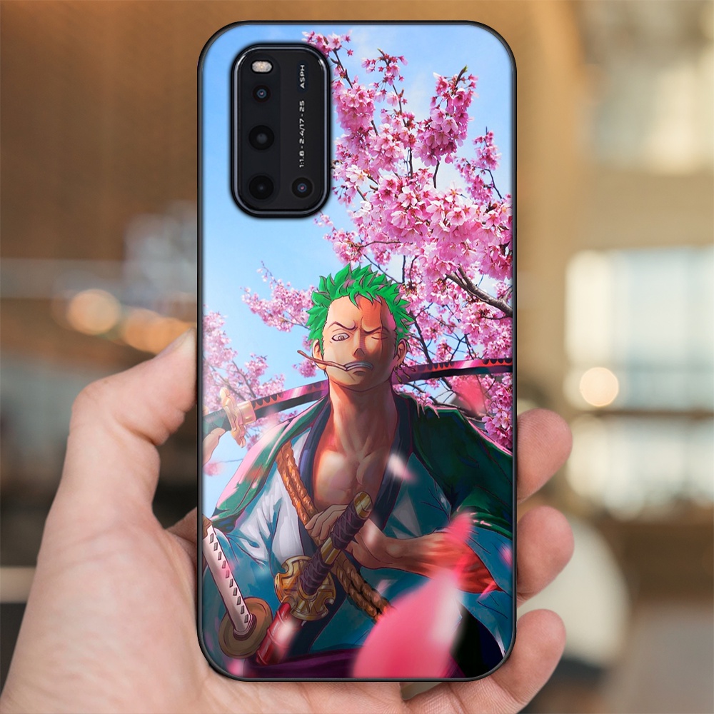 Ốp lưng Vivo V19 viền đen in hình Zoro One Piece