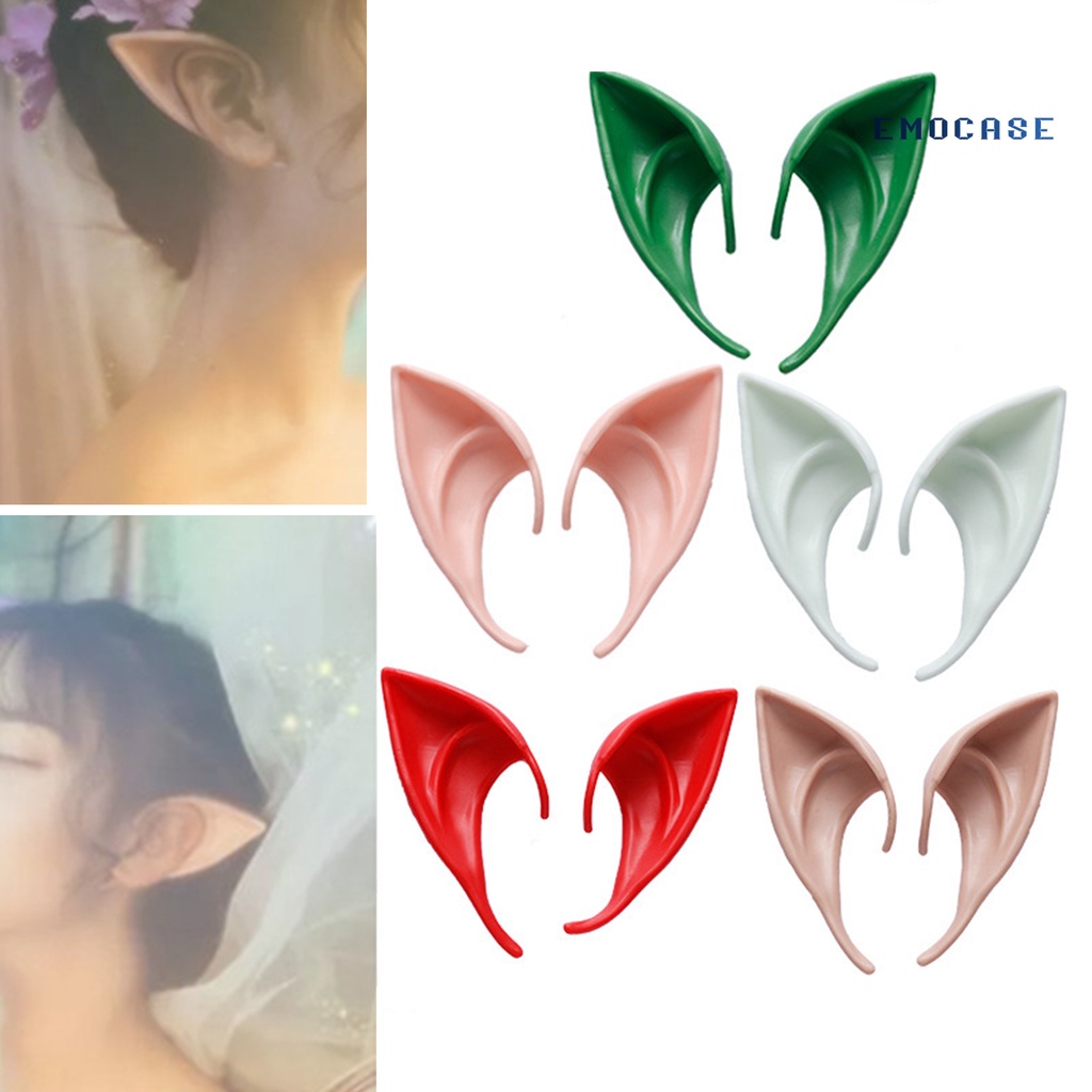 1 Cặp Tai Yêu Tinh Bằng Latex Thân Thiện Với Da Thoáng Khí Hóa Trang Halloween