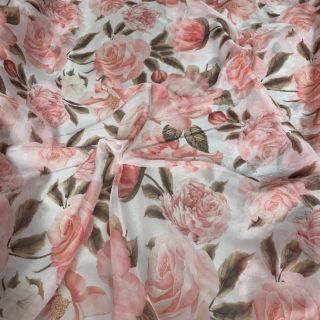Combo tơ hoa hồng cam nhạt