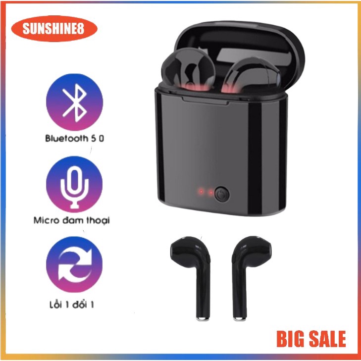 【SUN】 I7 Tai nghe Bluetooth mini không dây âm thanh nổi tích hợp micro chất lượng cao cho Android