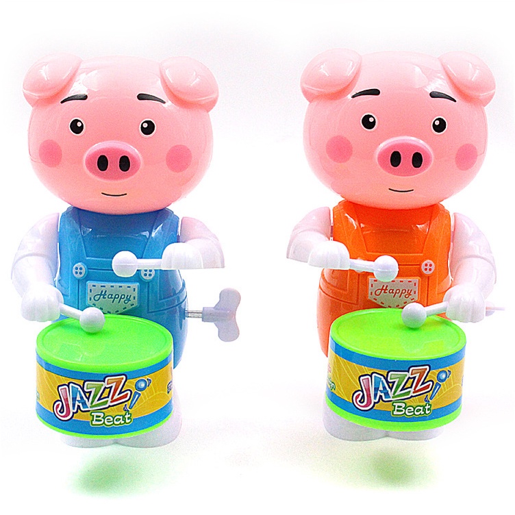 Đồ chơi trống hình mèo và heo cho bé