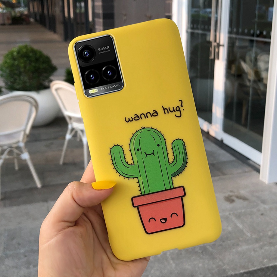 Ốp điện thoại silicon dẻo họa tiết thời trang cho Vivo Y21 2021 Y33S Y21S Y15s Y15A