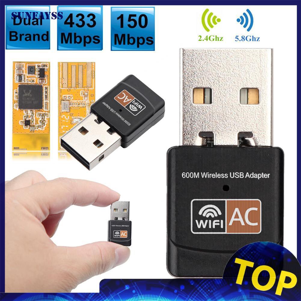 Usb Wifi 600mbps Dual Band 2.0 2.4g / 5g Hz 802.11ac | BigBuy360 - bigbuy360.vn