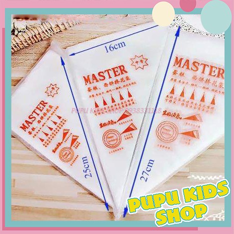 Túi bắt kem nilong dùng để bóp, bắt bông kem size Trung