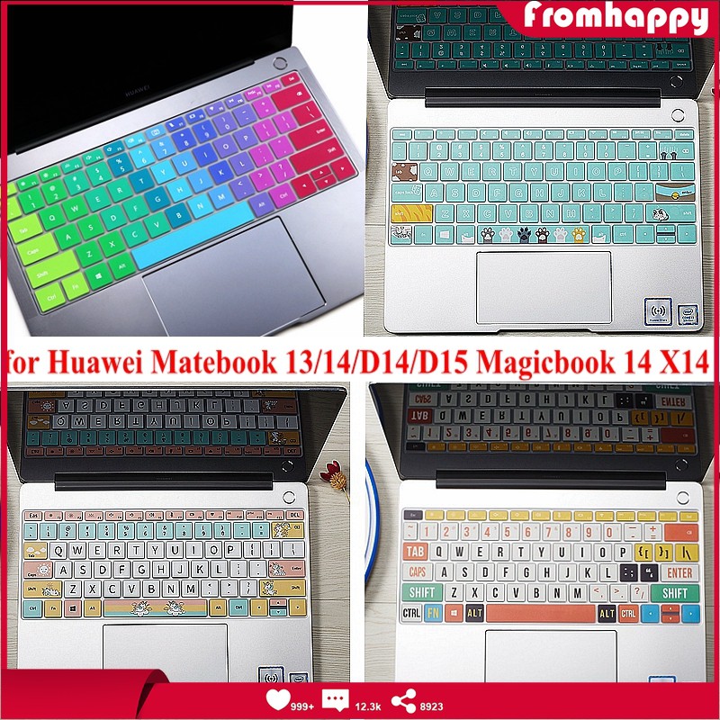 Ốp Điện Thoại TPU Trong Suốt Họa Tiết Hoạt Hình Dễ Thương Cho Huawei Matebook D14 D15 16Clear Matebook 13 14 2021 X14 15