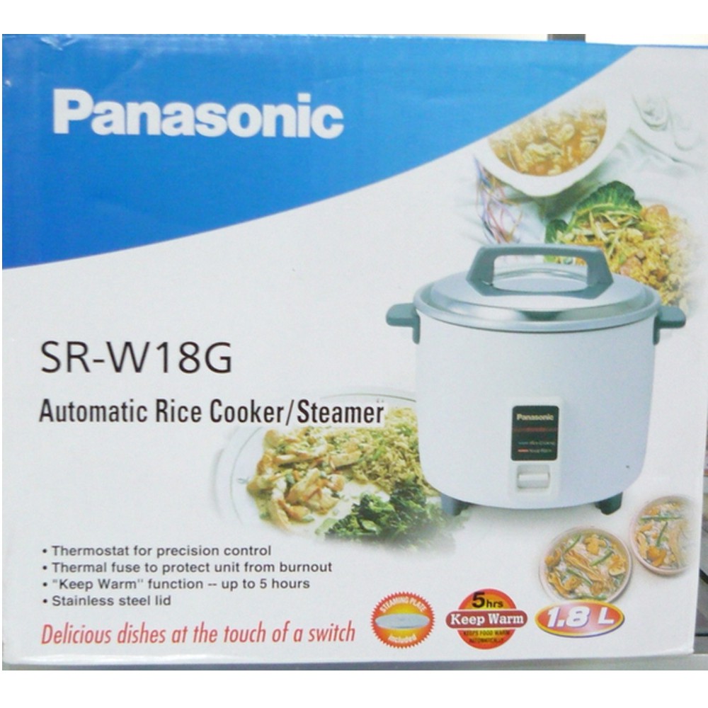 [Mã ELHADEV giảm 4% đơn 300K] Nồi cơm điện Panasonic Rice Cooker SRW18G