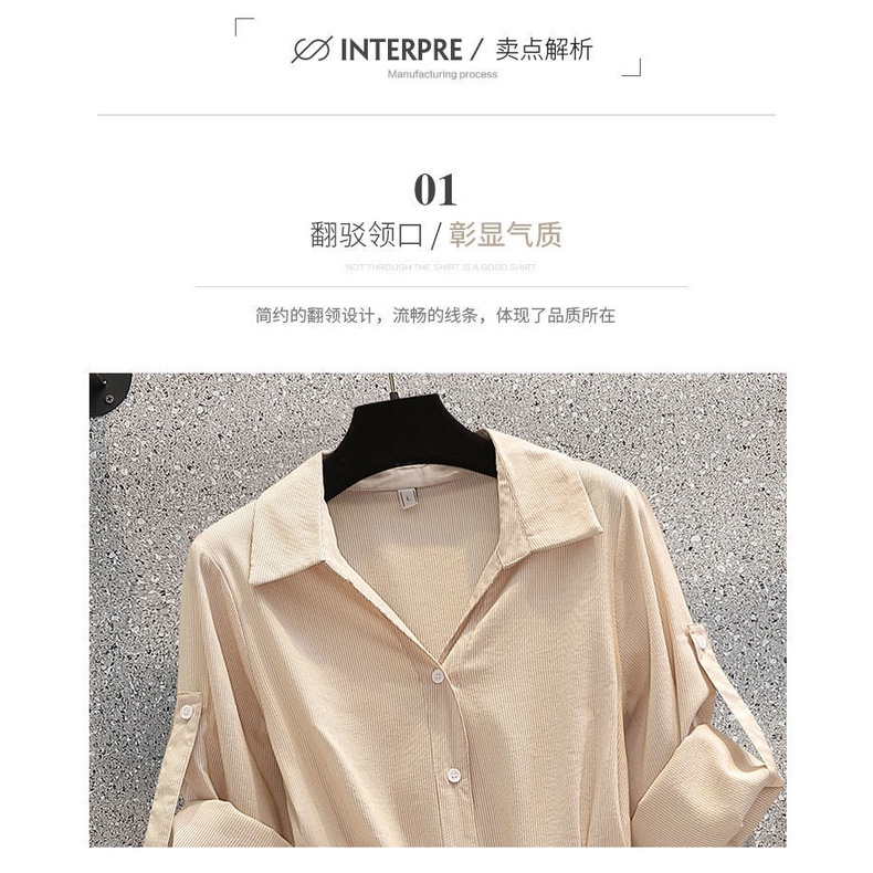 Women's fashionable waist-covered short-sleeved shirt + casual micro-trousers two-piece suit
