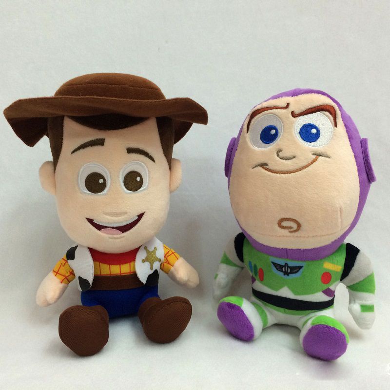 Disney Pixar Buzz Lightyear Sox Cat Animal Sheriff Bass 25cm Stuffed Plush Toys Buzz Lightyear Woody Tracy Doll Cute Mechanical Puppy Plush Toys