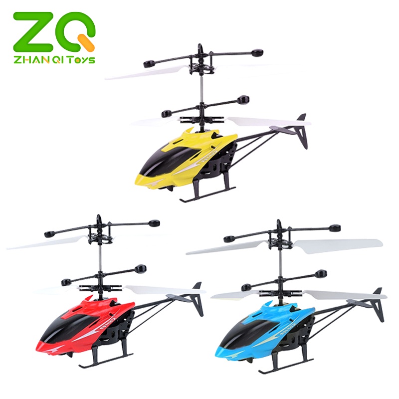 Đồ chơi máy bay trực thăng ZHAN QI TOYS điều khiển từ xa có đèn led cảm biến hồng ngoại