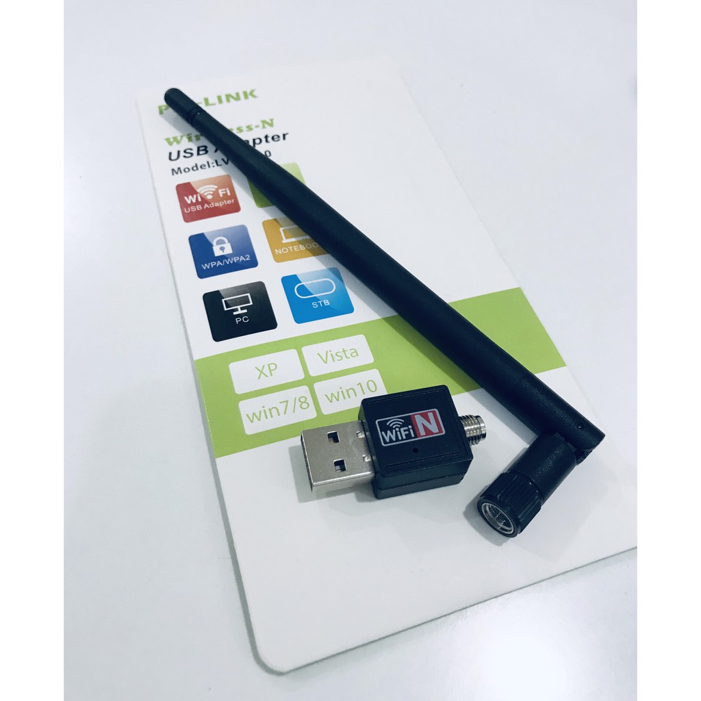USB Thu Sóng Wifi 802.11n Cho Máy Tính Có Anten Dài Bắt Sóng Cực Tốt