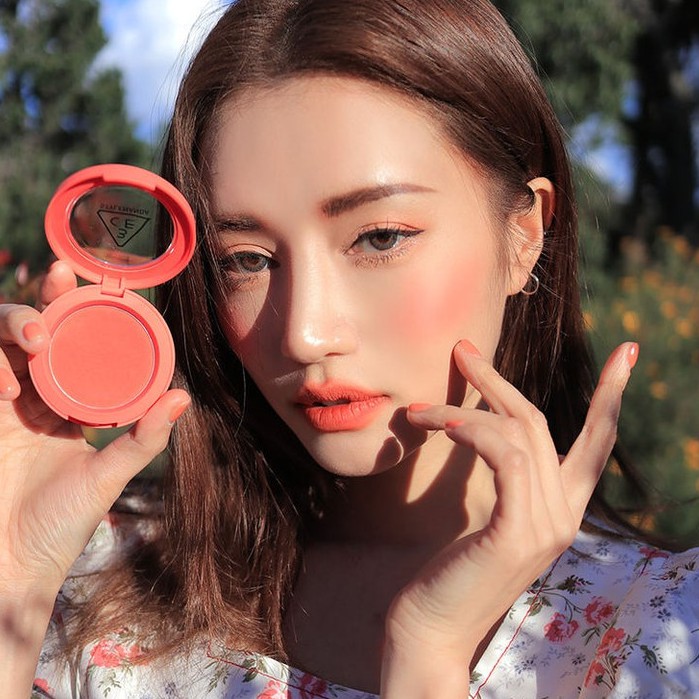 (AUTH) PHẤN MÁ HỒNG 3CE FACE BLUSH MOOD #FULL OF CHARM, #SOFT SALMON