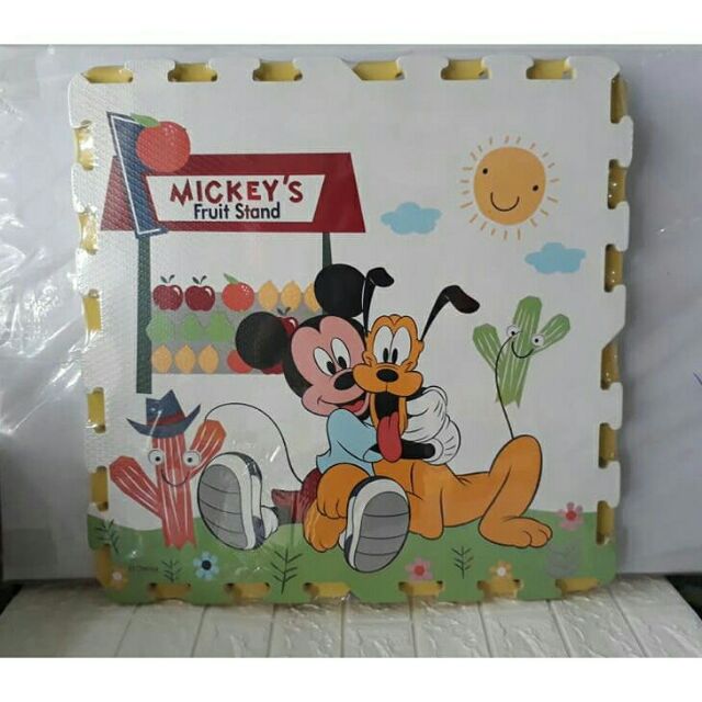 Bộ 4 miếng thảm xốp hoạt hình Mickey kt 60x60