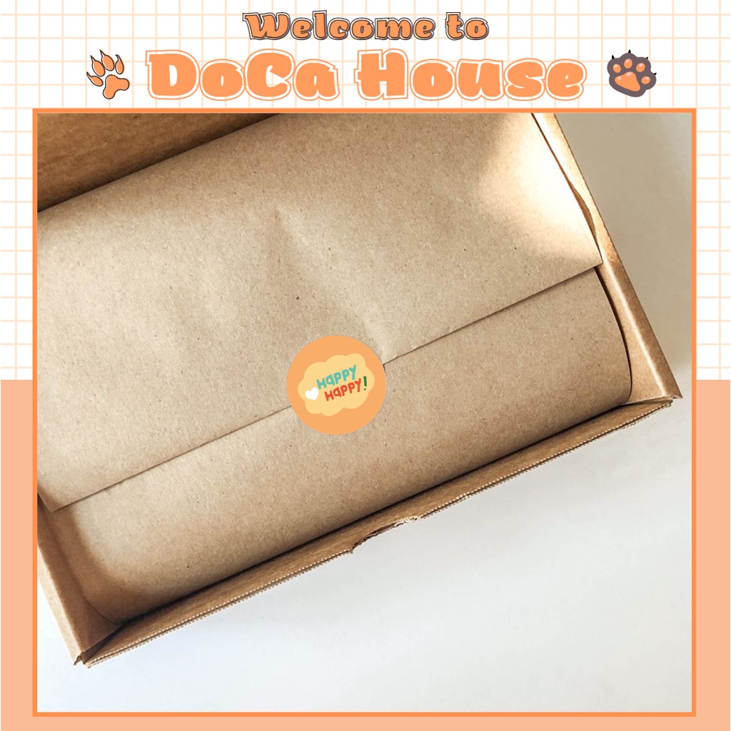 Cuộn 500 Nhãn Dán Sticker Thank You Nhiều Mẫu Hình Đáng Yêu