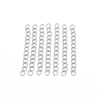 50 dây chuyền thép không gỉ mở rộng 5-7cm phụ kiện DIY làm vòng cổ vòng tay trang sức