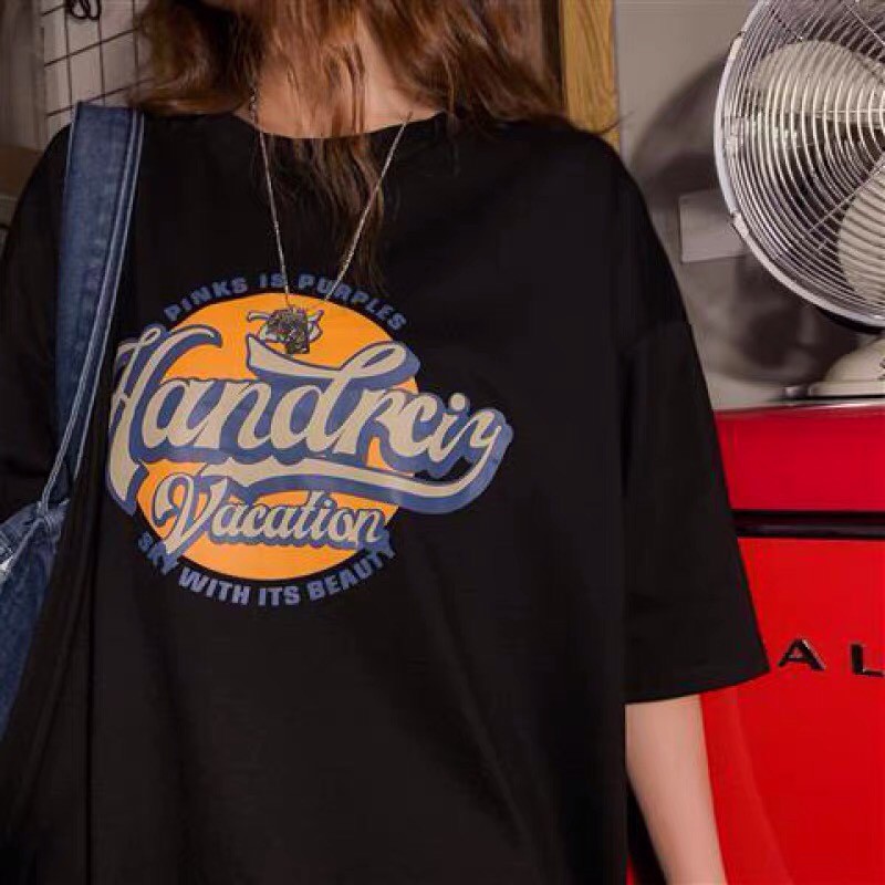 Áo thun tay lỡ form rộng - phông nam nữ cotton oversize - T shirt Handrciy vacation - 2N Unisex