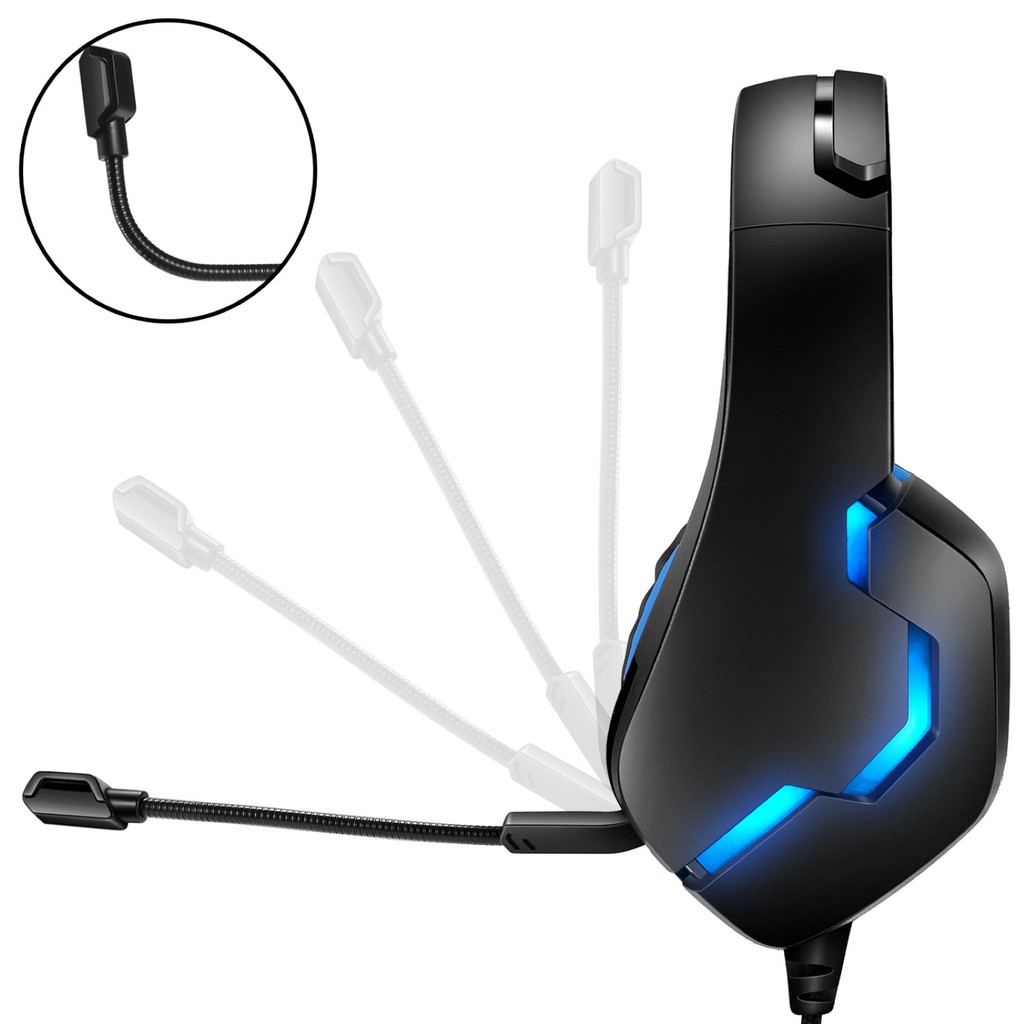 Tai Nghe Chụp Tai Hel + J10 Gaming Có Đèn Led Âm Thanh Vòm