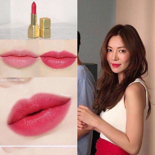 Son Guerlain Kiss Kiss Matte M376 Daring Pink 3.5 gr Hàng Chuẩn 100%