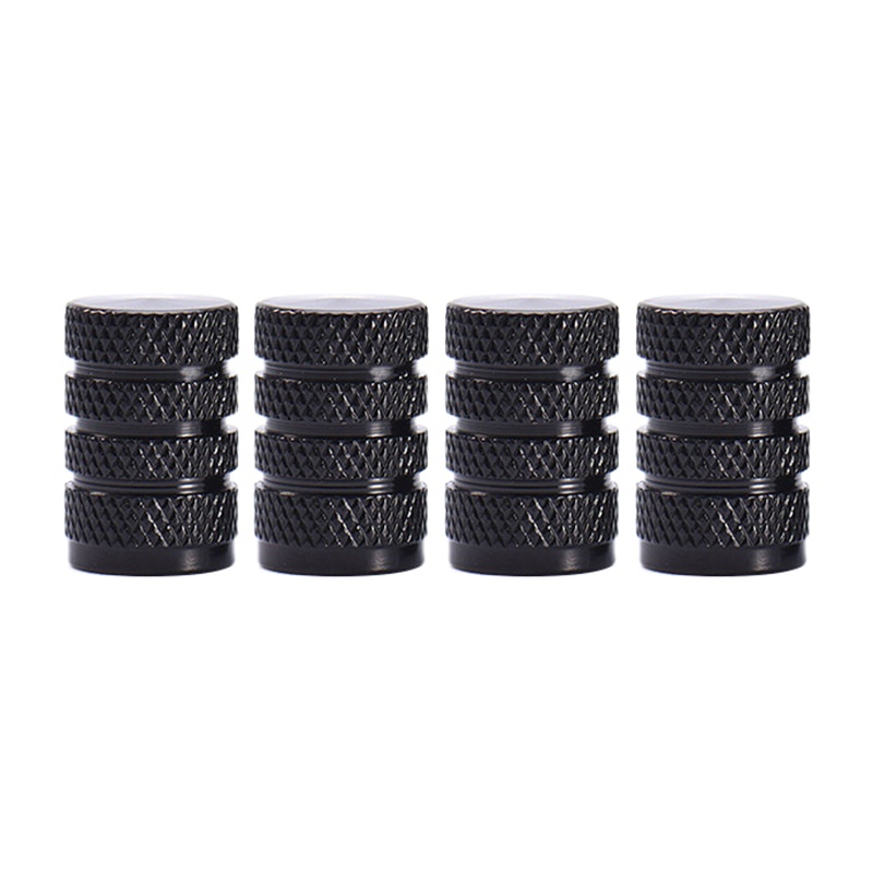 4 Nắp Van Bánh Xe Hơi, Xe Tải, Xe Tải, Màu Đen