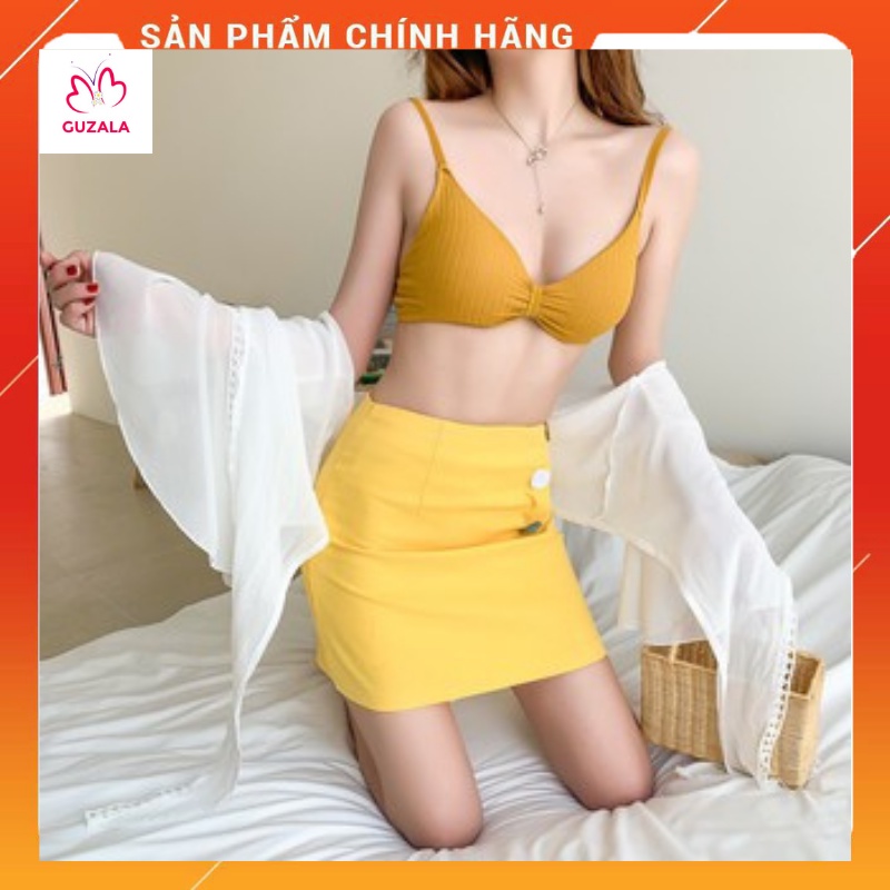 Áo Lót Nữ/  Bra Nữ Tăm Chất Cotton Cao Cấp Thắt Nơ SIêu Xinh Nâng Ngực Quyến Rũ Phong Cách Trẻ Trung, Hiện Đại_ TSDL60