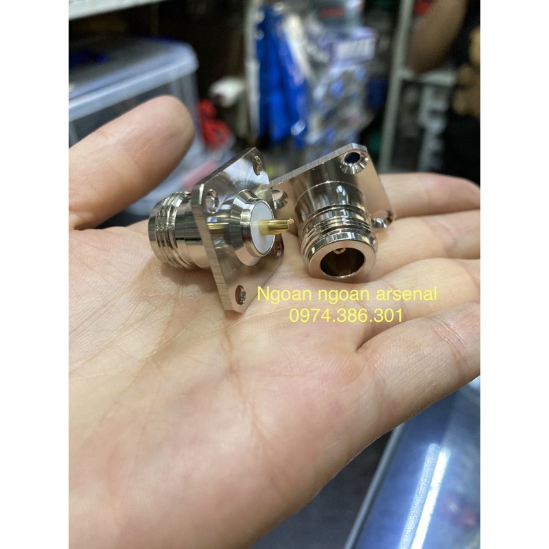 Jack rắc N cái hàn máy có bệ chuẩn 50 ohm cao cấp