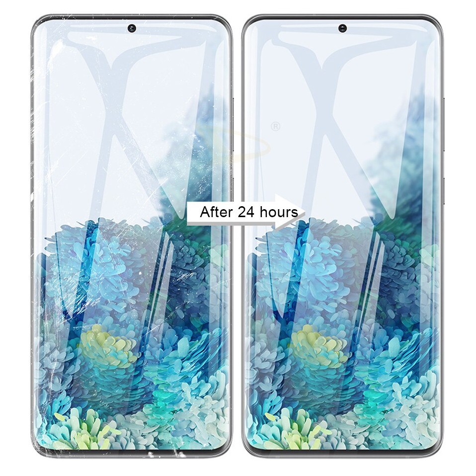 Bộ dán cường lực Samsung S20 Ultra, S20, S20 Plus full mặt trước, mặt sau dẻo mỏng chống va đập, trầy xước
