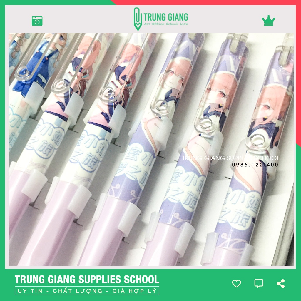 Bút máy bấm CG08 bút luyện chữ đẹp ngòi mài luyện nét thanh đậm dành cho học sinh tiểu học