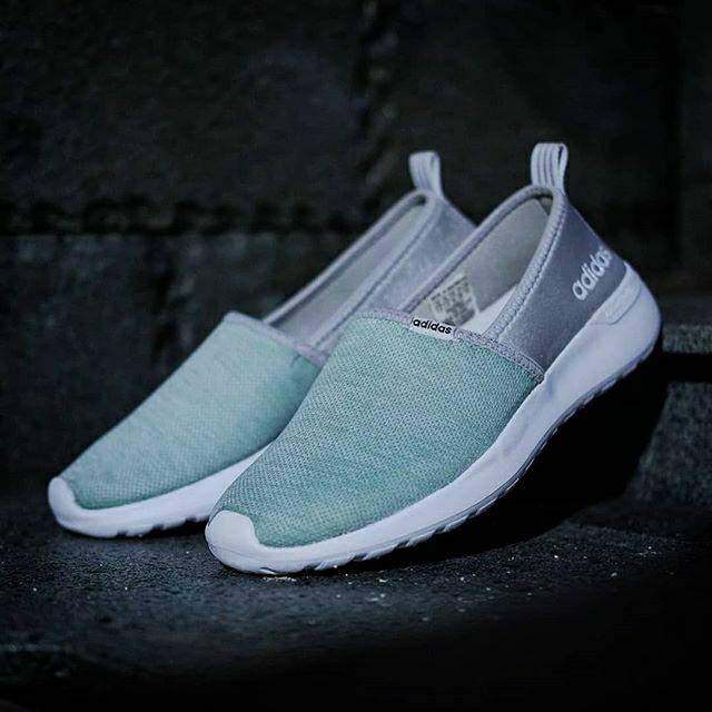 Giày Adidas Cloudfoam Slip On Gray Tosca Metalic (100%)