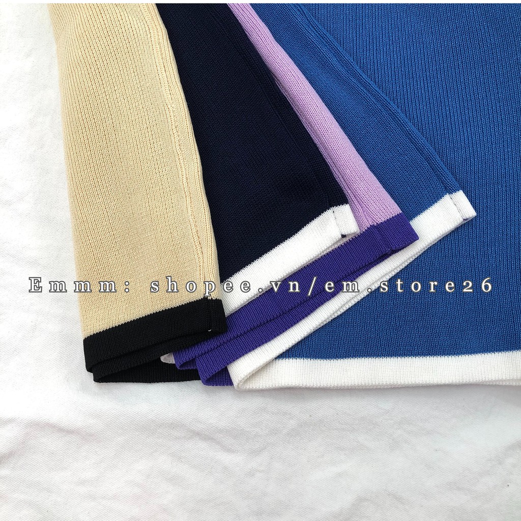 Áo croptop len viền tay ngắn freesize hàng Quảng Châu đơn giản trẻ trung cho nữ | BigBuy360 - bigbuy360.vn