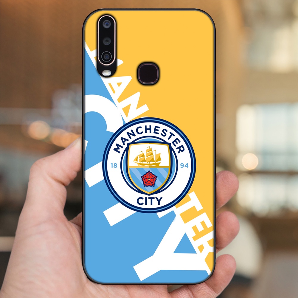 Ốp lưng Vivo Y12, Y15, Y17, U10 viền đen in hình Manchester City MC