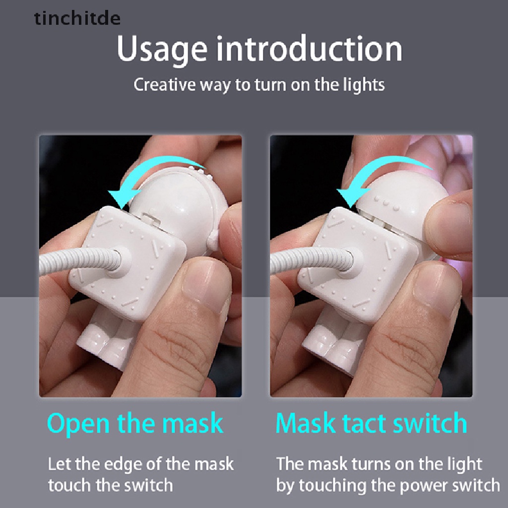 Đèn LED USB 5V Hình Phi Hành Gia Để Bàn Tiện Dụng