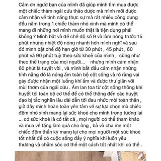 [Hàng Chính Hãng BH 6 Tháng]Thảm Ngãi Cứu Đông Y