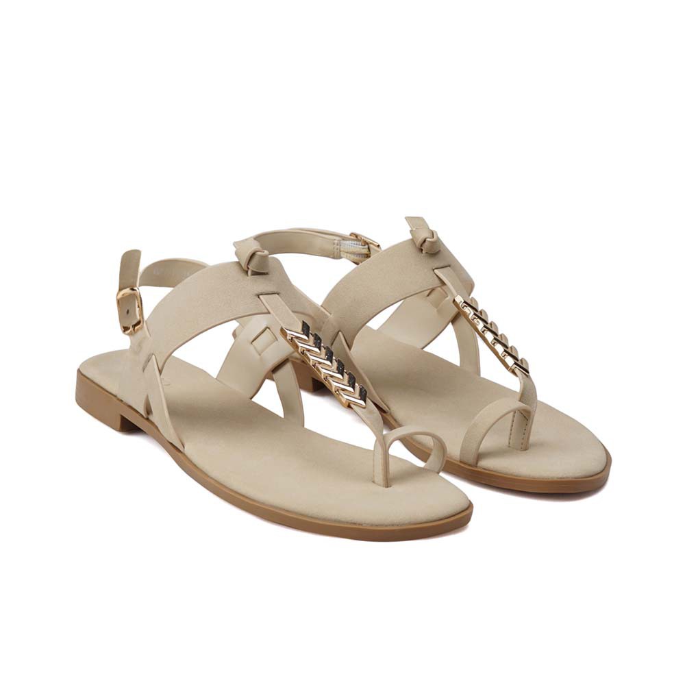 JUNO - Giày sandal t-strap khóa trang trí SD01084