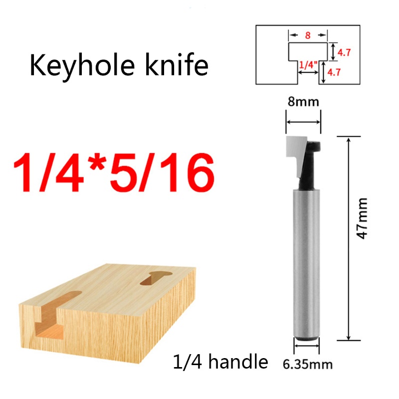 Bộ 3 Đầu Vít Định Tuyến Trục T 1 / 4 Inch 6mm Hình Lục Giác Cho Máy Khoan Lỗ Chìa Khóa