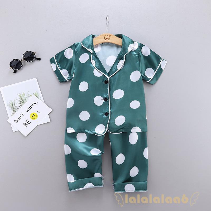 Bộ Pijama Họa Tiết Chấm Bi Cho Bé