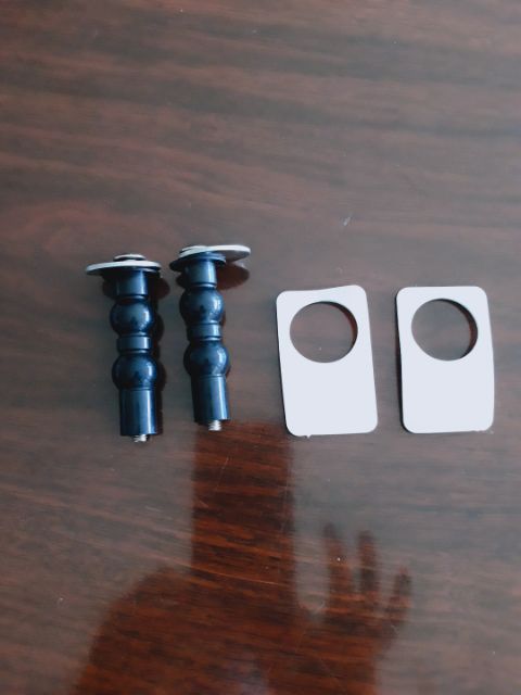 Ốc chốt nhựa  + inox dùng cho nắp bàn cầu