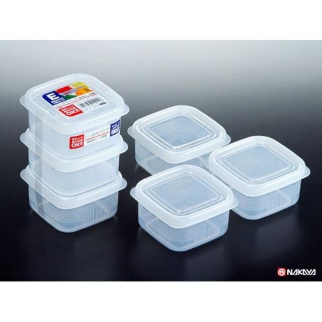 Set 3 hộp nhựa vuông cao cấp Nakaya Nhật Bản
